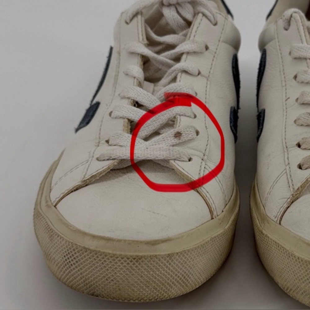 Veja Campo California Suede Leather Women Sneaker Wht/Blue Chromefree T2 Size 10 - Picture 11 of 12